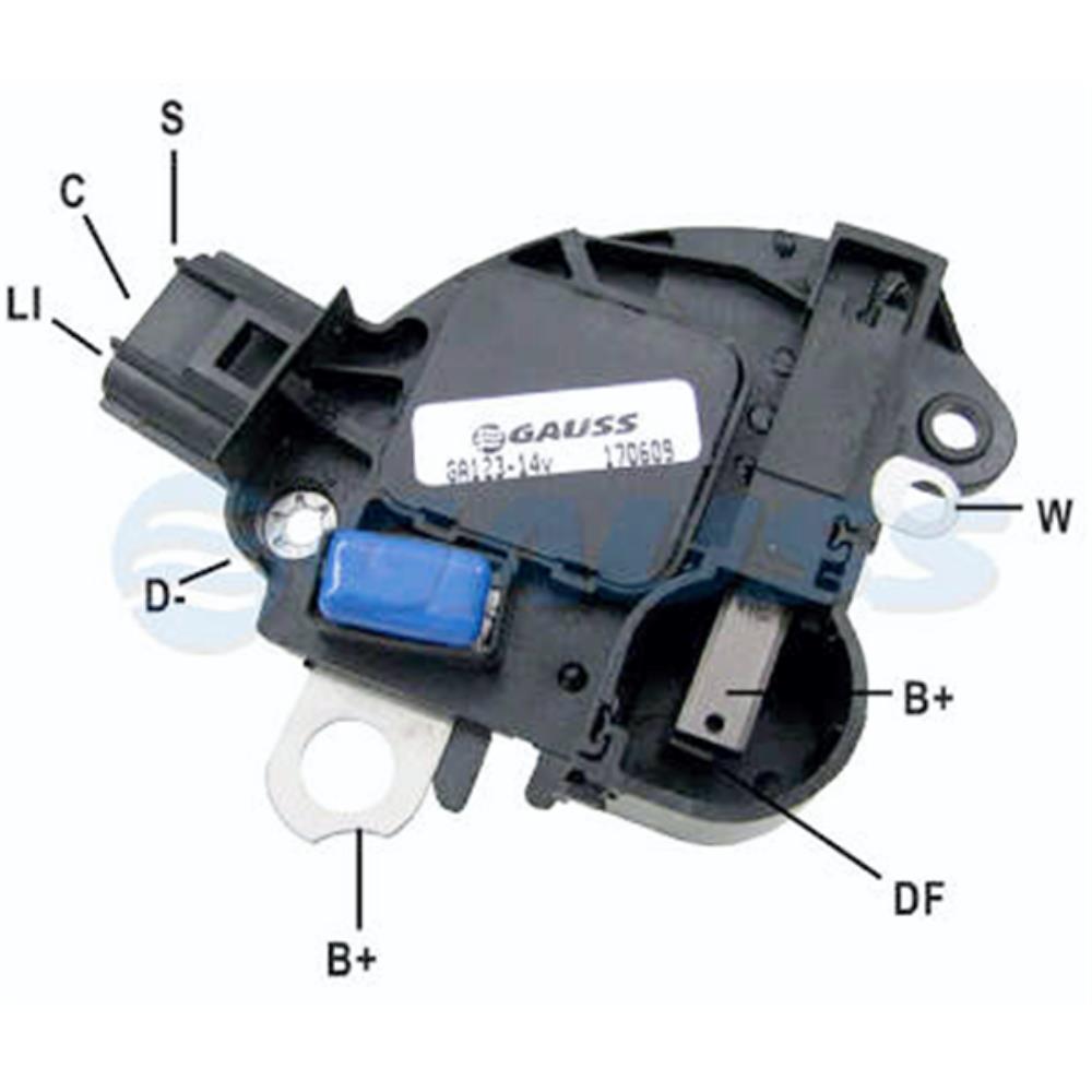 Regulador de Voltagem do Alternador Gauss GA123