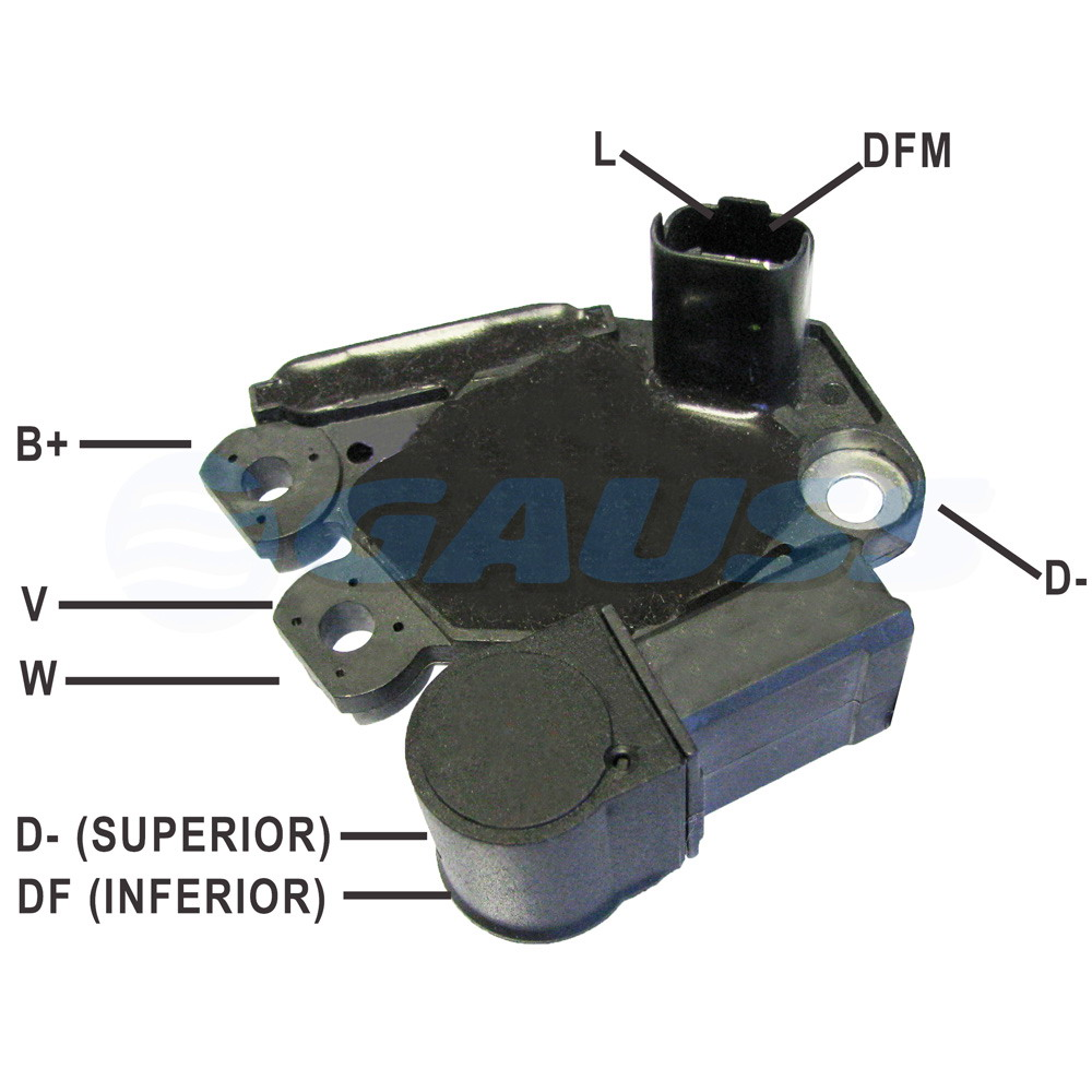 Regulador de Voltagem do Alternador sem Ar-condicionado Gauss GA984