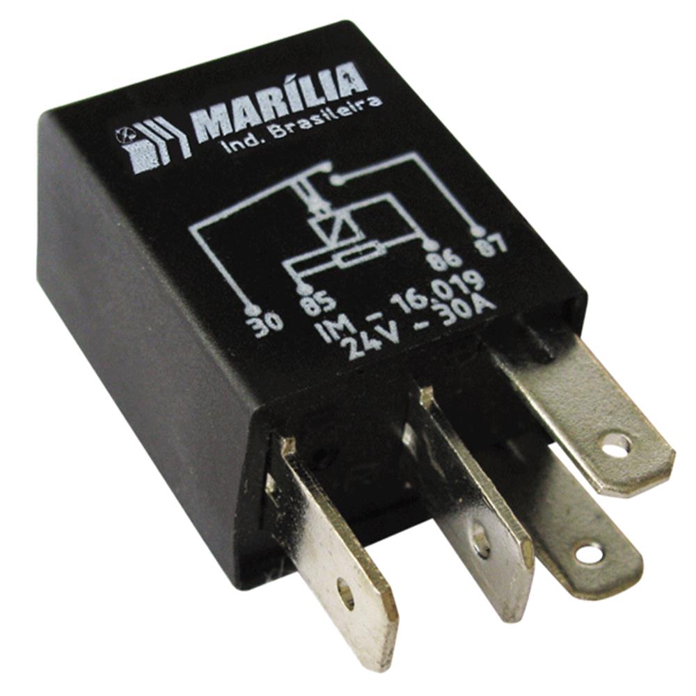 Relê Auxiliar Mini 24V 4 Terminais Marilia IM16019