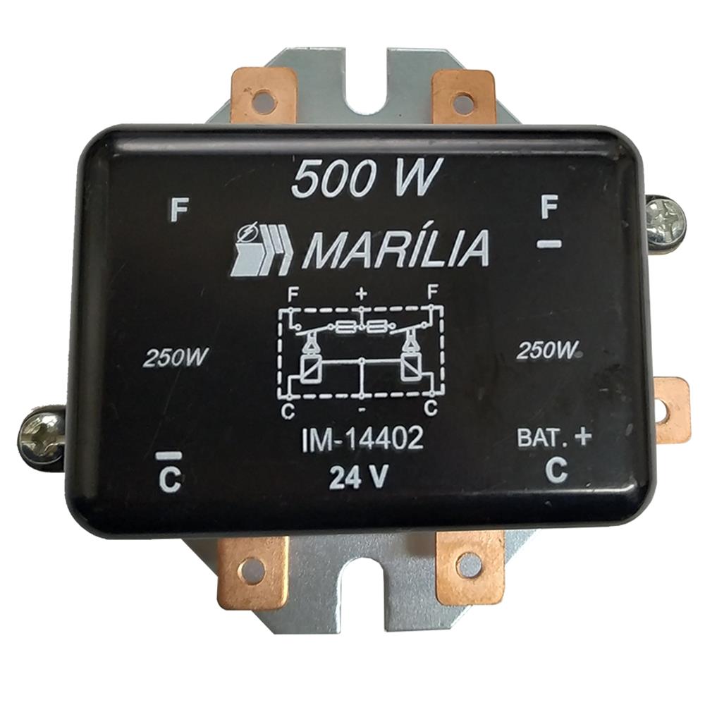 Relê Auxliar de Farois 5 Terminais 500W 24V Marilia IM14402S