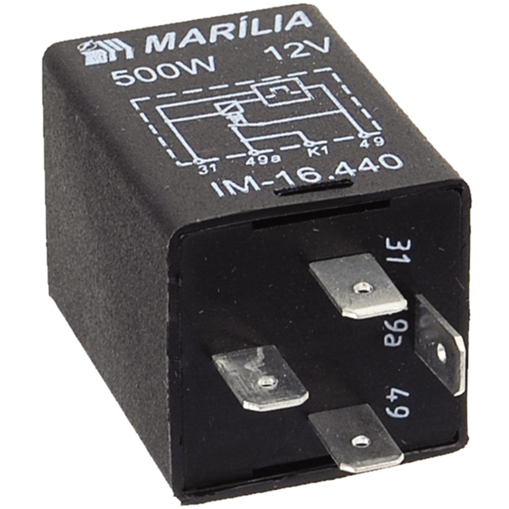 Relê do Pisca 4 Terminais 500W 12V Marilia IM16440