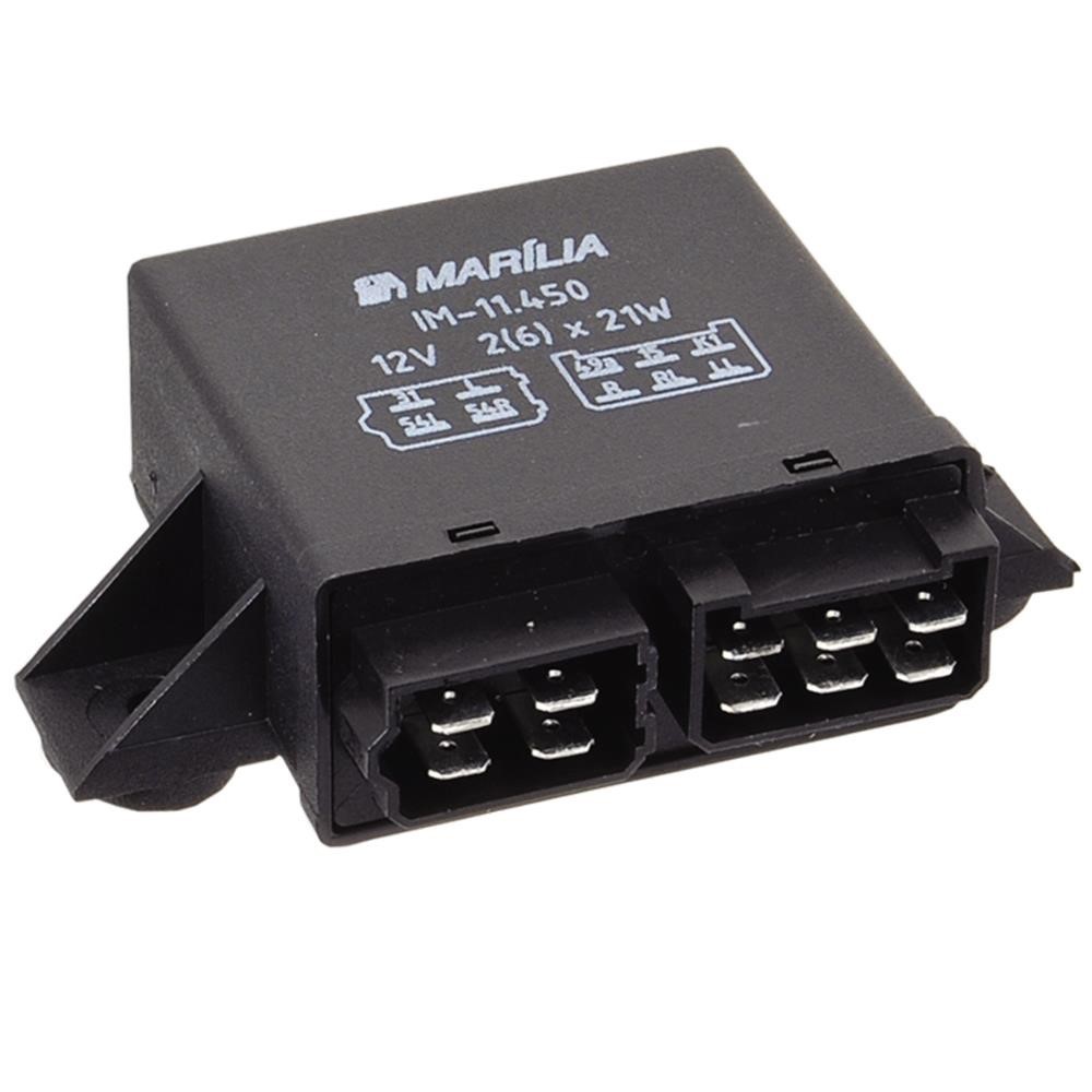 Relê do Pisca Negativo No Soquete 10 Terminais 12V Marilia IM11450