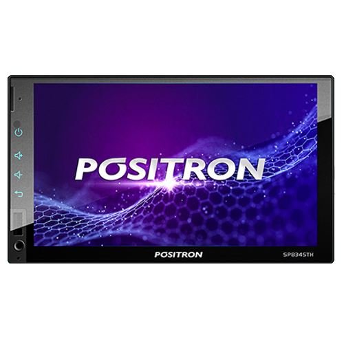 Reprodutor de Vídeo 6.95 Pol. 2 Din Touch/Bluetooth/Usb/Espelhamento Positron SP8345TH