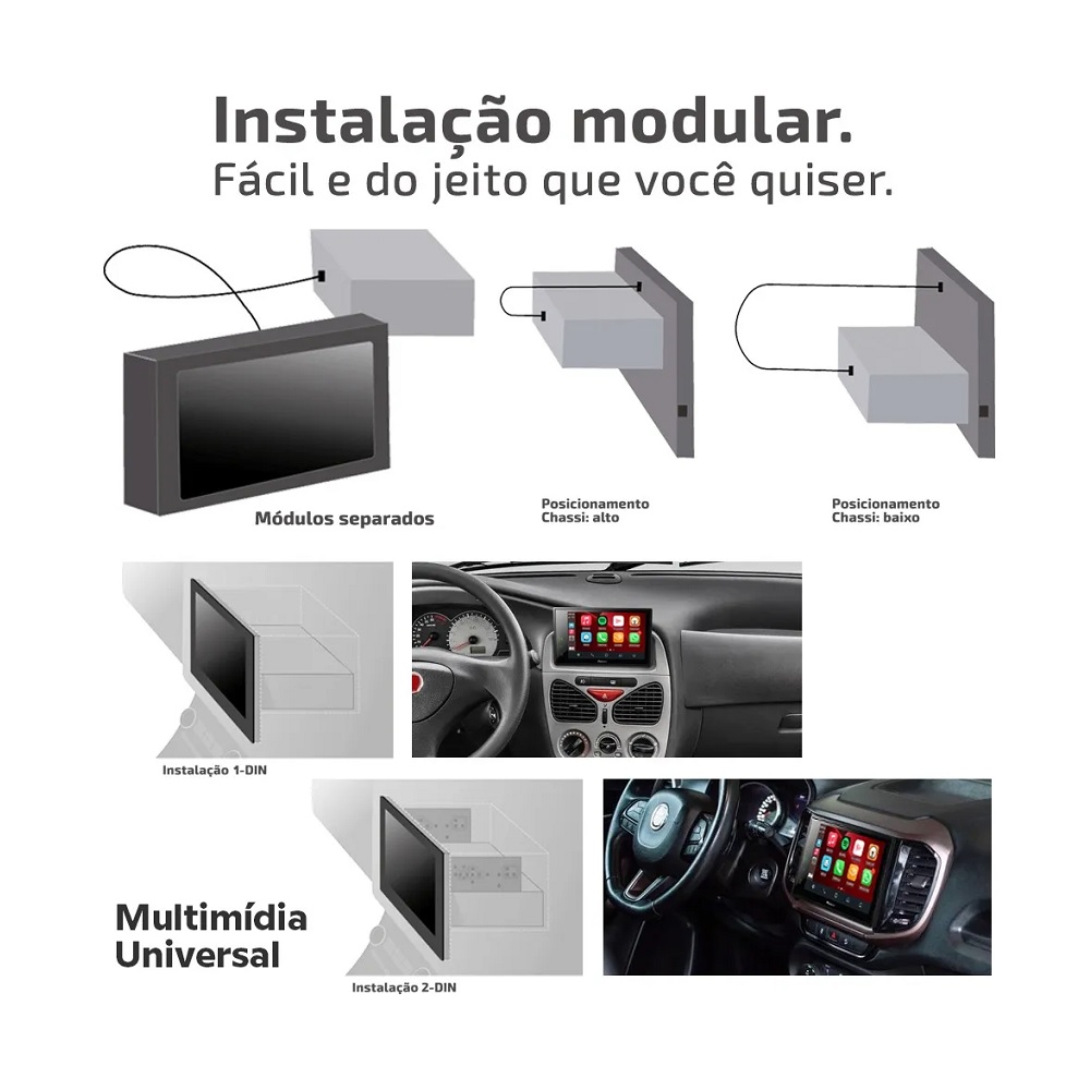 Reprodutor de Vídeo Dvd 2 Din 9 Pol. Touch/Bluetooth/Tv/Wifi/Hdmi Pioneer DMHZS9380TV, foto 4