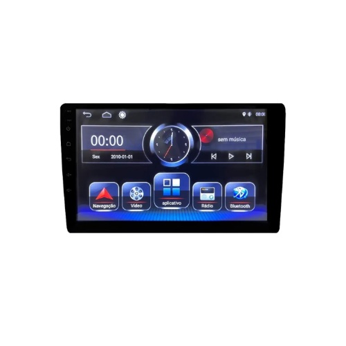 Reprodutor de Vídeo Multimidia 10 2 Din Usb/Auxiliar/Fm/Bluetooth Roadstar Brasil RS1005BR