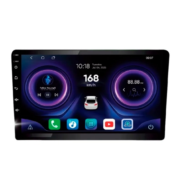Reprodutor de Vídeo Multimidia 10 Pol. 1Din Usb/Auxiliar/Fm/Bluetooth Roadstar Brasil RS1019BR