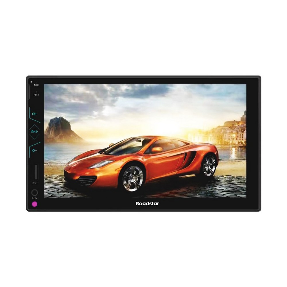 Reprodutor de Vídeo Multimidia 7 Pol. 2 Din Usb/Auxiliar/Fm/Camera de Ré Roadstar Brasil RS507MP5BR