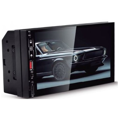 Reprodutor de Vídeo Multimidia 7 Pol. 2 Din Usb/Auxiliar/Fm/Carplay/Android TAY Tech 1124