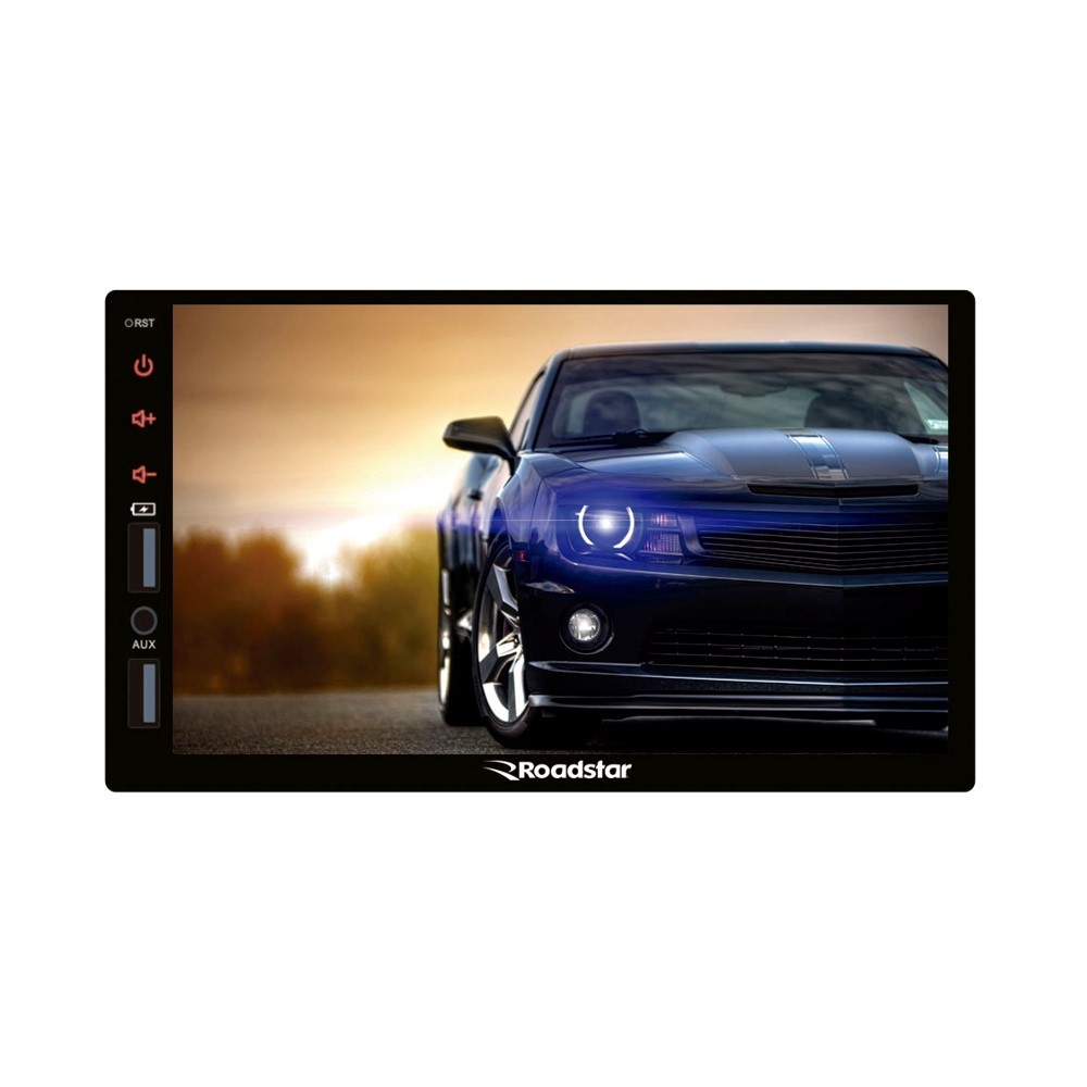 Reprodutor de Vídeo Multimidia 7 Pol. 2Din Usb/Auxiliar/Bluetooth Roadstar Brasil RS700BRCARPLAY