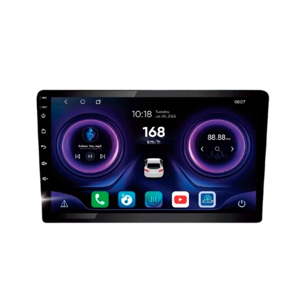 Reprodutor de Vídeo Multimidia 9 Pol. 1Din Usb/Auxiliar/Fm/Bluetooth Roadstar Brasil RS919BR