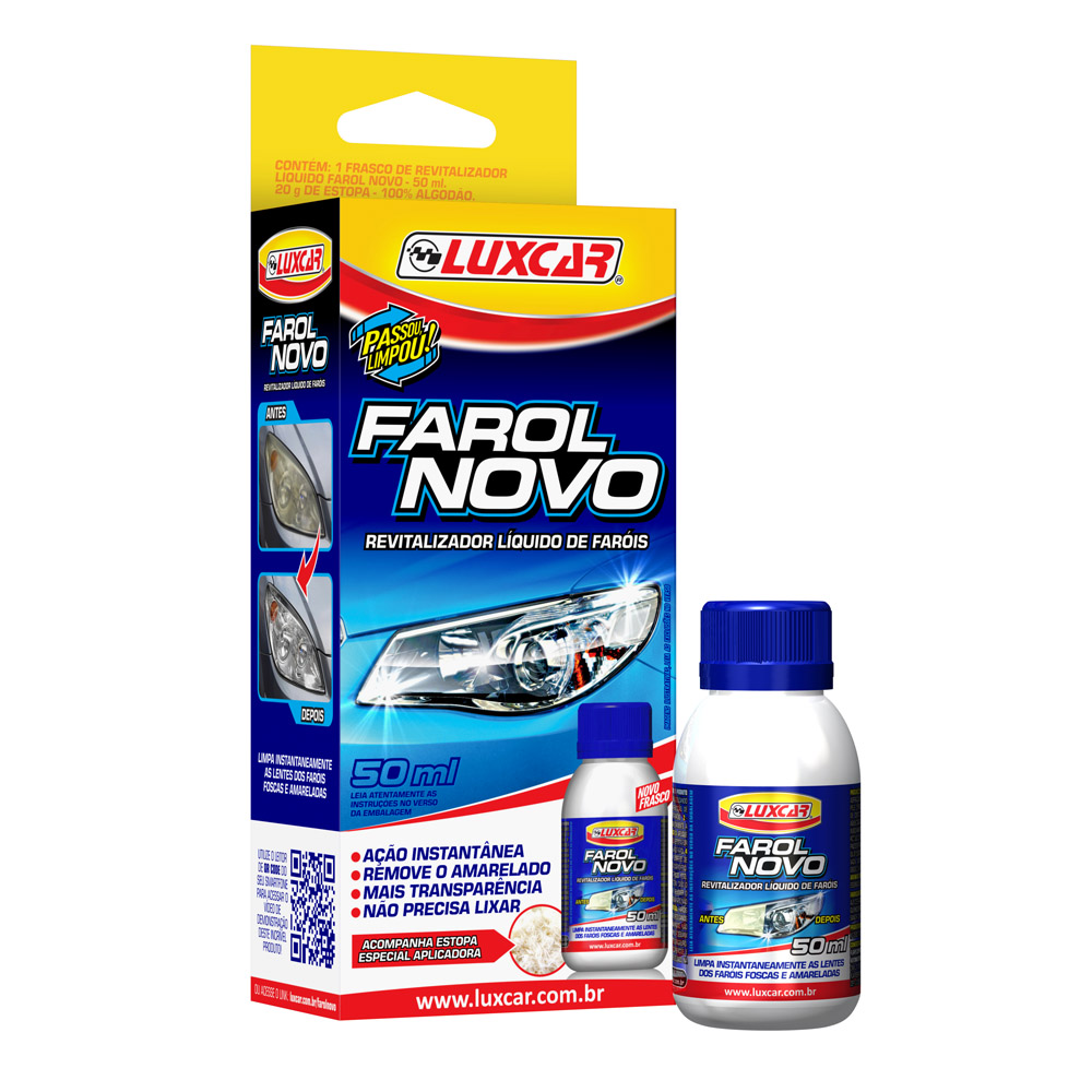 Revitalizador Líquido Farol Novo 50ml Luxcar 4800