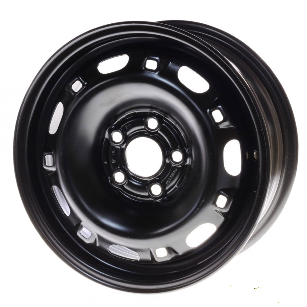 Roda de Ferro Aro 14 Pol. Preta 14X6 Pol. Volkswagen 6Q0601027P03C