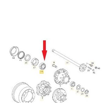 Rolamento de Roda Externa traseira Timken 33116TKN