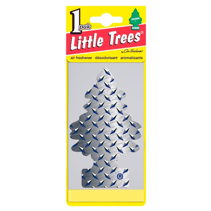 Sachê Aromatizador Car-Freshner Little Trees Pure Steel Aroma Bergamota Âmbar Chocolate Little Trees 17152