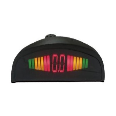 Sensor de Estacionamento Black Piano 4 Sensores Pontos com Display Roadstar Brasil RS304BRBLACKPIANO