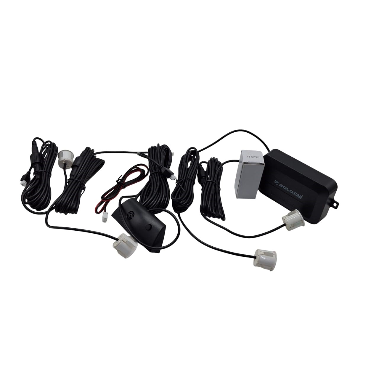 Sensor de Estacionamento Branco 4 Sensores/Pontos com Display Solocar SL290003