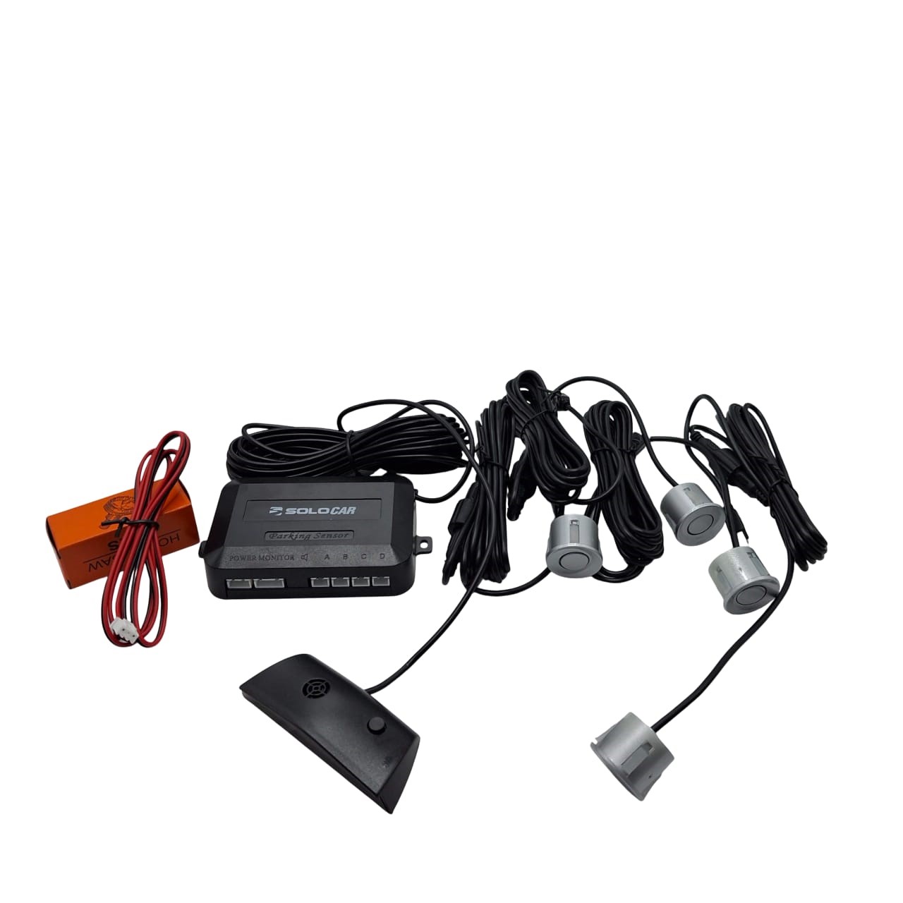 Sensor de Estacionamento Prata 4 Sensores/Pontos com Display Solocar SL290002