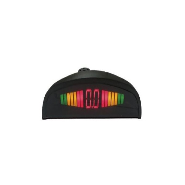Sensor de Estacionamento Preto 4 Sensores Pontos com Display Roadstar Brasil RS304BRPRETO