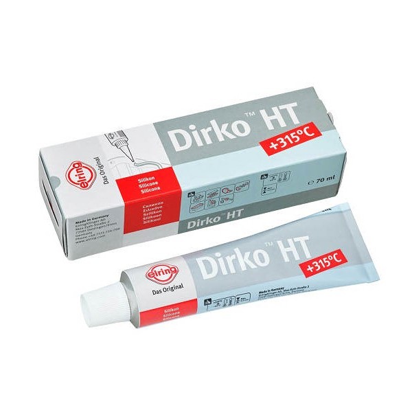 Silicone dirko ht p/junta 70ml cinza Elring 648661