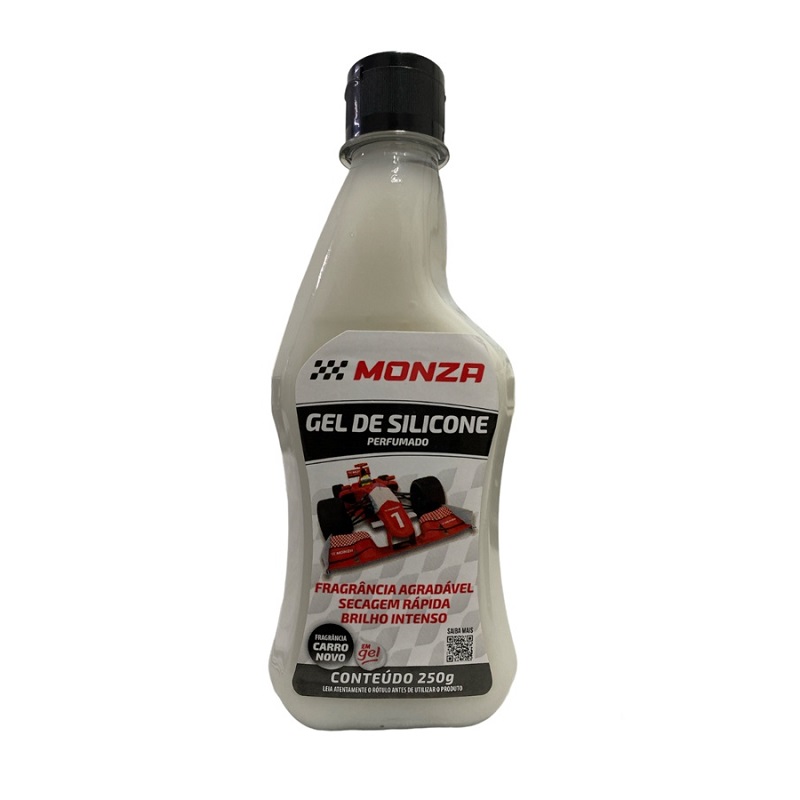 Silicone em Gel Monza Aroma Carro Novo 250g Perola 102007