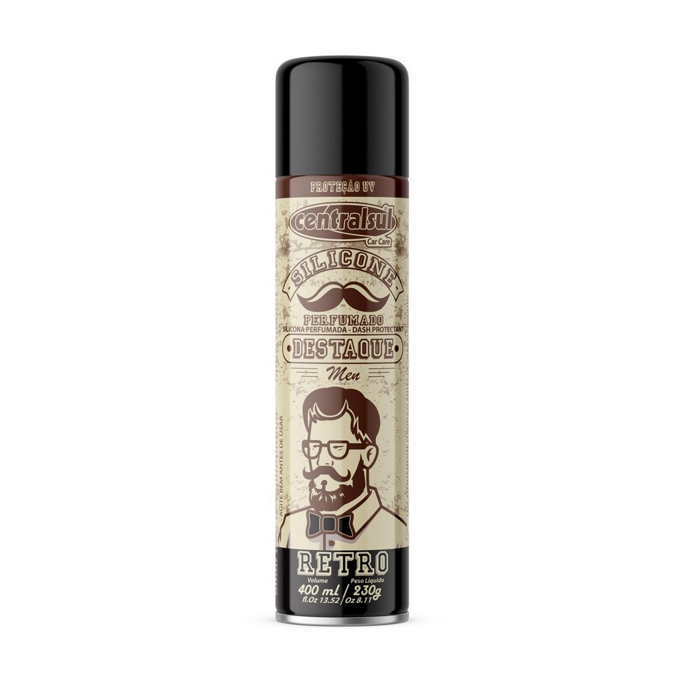Silicone Spray Destaque Retro 400ml Centralsul 0147230