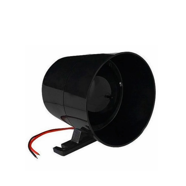Sirene Universal 1 Tom 12V 120 Db GLK Eletronica GK10PR01TOM