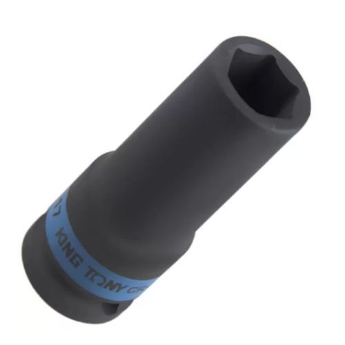 Soquete de Impacto 12 Pol. Extra Longo 17mm Kingtony 443517M