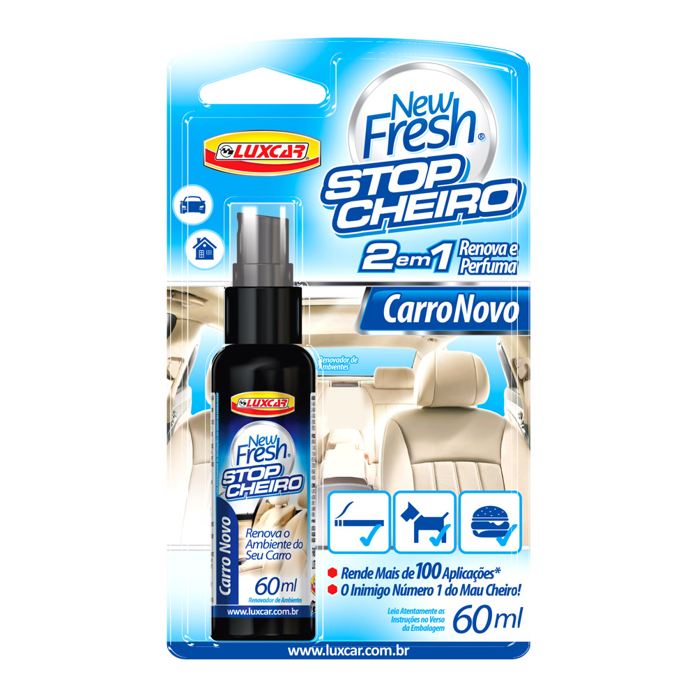 Spray Aromatizante New Fresh Carro Novo 60ml Luxcar 5020