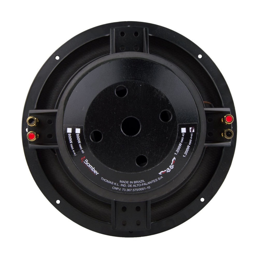 Subwoofer Bicho Papão 15 Pol. 1200W Rms 4+4 Ohms Bobina Dupla Bomber 123083, foto 3