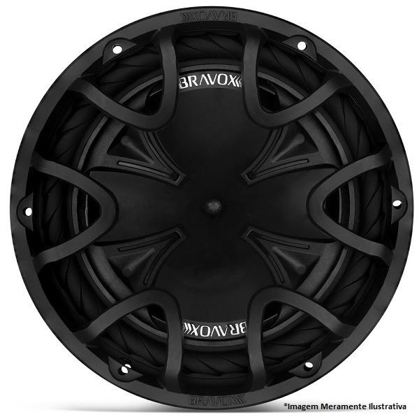 Subwoofer Black BK12D2 12 Pol. 350W Rms Bobina Dupla 2 Ohms Bravox 97011090