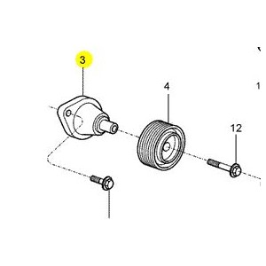 Suporte da Polia Intermediaria Rochepecas 2R0121305