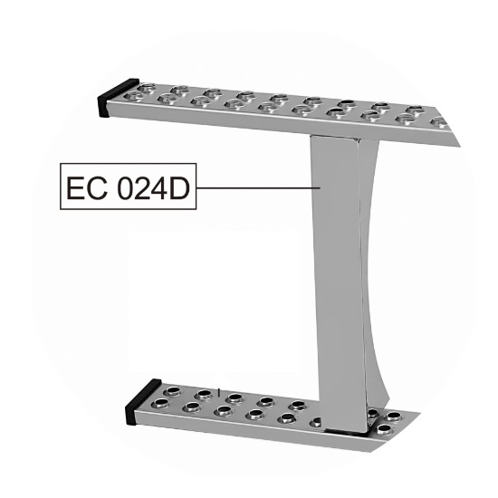 Suporte Estribo do Tanque Cilindrico Cromado 950mm Fabbof EC024D