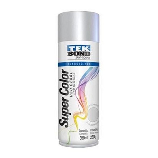 Tinta Spray Alumínio 350ml/250g Tekbond/Adespec 0211000001006LT