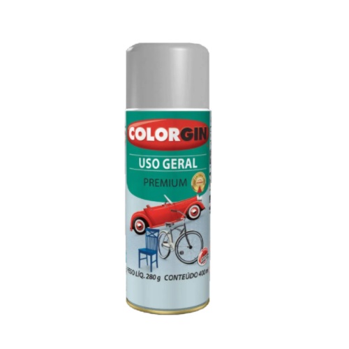 Tinta Spray Alumínio para Rodas 400ml Colorgin 550015500