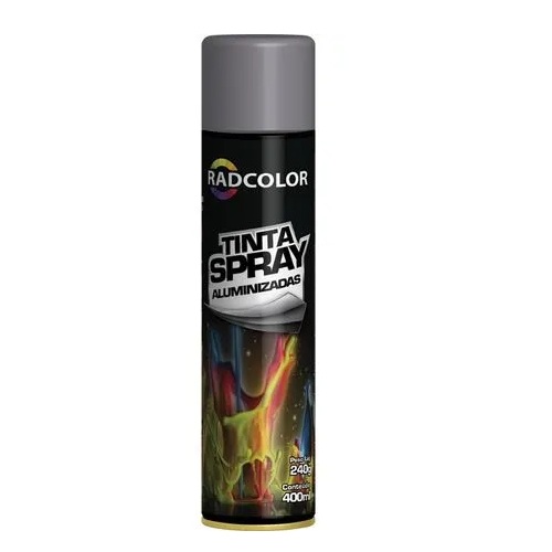 Tinta Spray Alumínio Roda 400ml/250g Radnaq RC212006