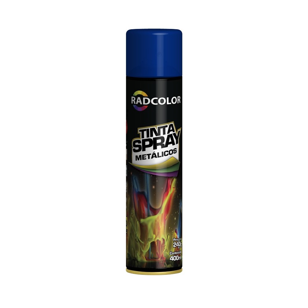 Tinta Spray Azul Escuro 400ml/250g Radnaq RC211206