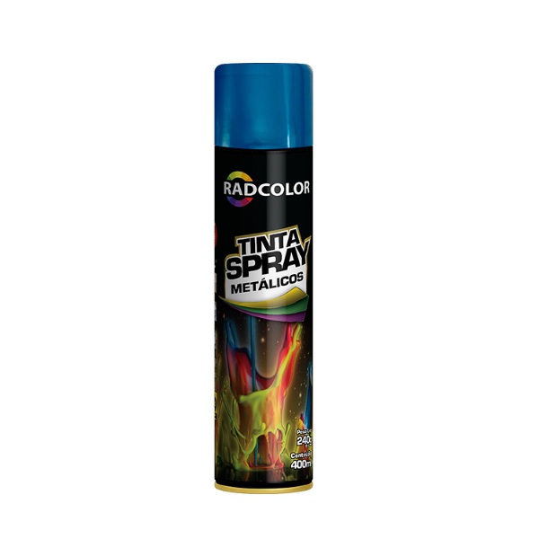 Tinta Spray Azul Metálico 400ml/250g Radnaq RC213906