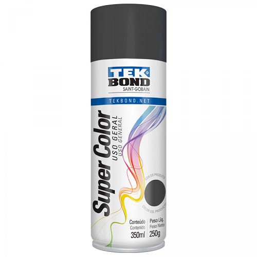 Tinta Spray Grafite 350ml/250g Tekbond/Adespec 0211000076006LT