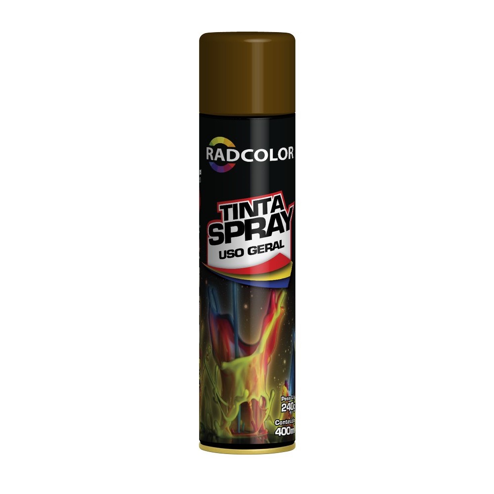 Tinta Spray Marrom 400ml/250g Radnaq RC211406