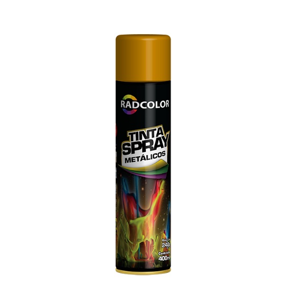 Tinta Spray Metalico Cobre Metálico 400ml/250g Radnaq RC214406