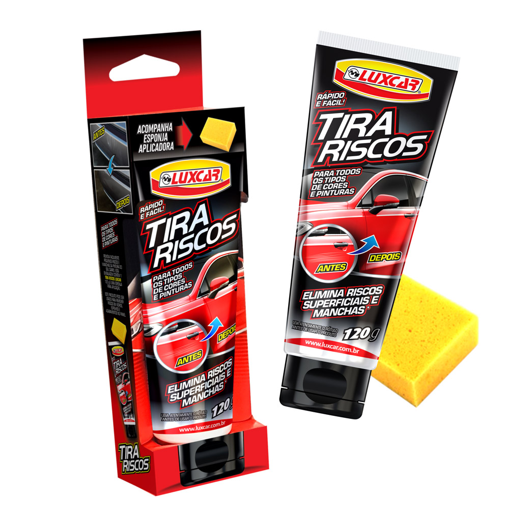 Tira Elimina Riscos Automotivo 120g com Aplicador Luxcar 4269