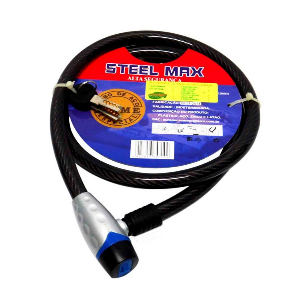 Trava Anti-furto 15mm X 100cm Steel Max Universal LG Ferramentas 84710