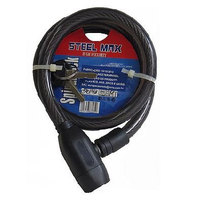 Trava Anti-Furto Aspiral 12mm Grafite LG Ferramentas 87105