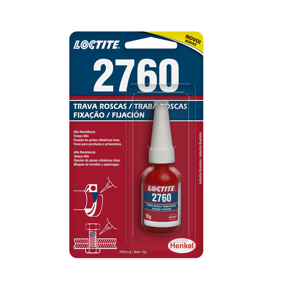 Trava química Rosca/Parafuso Fixa Rolamento 2760 10g Loctite 2677350