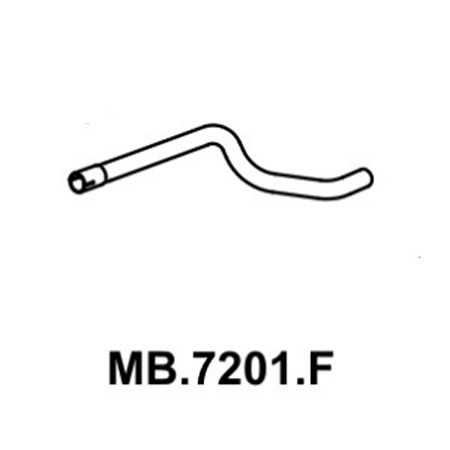 Tubo Curto 2.1/2 Pol. traseiro Mastra MB7201F