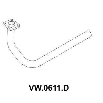 Tubo dianteiro Mastra VW0611D