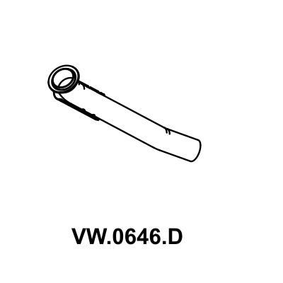 Tubo dianteiro Mastra VW0646D