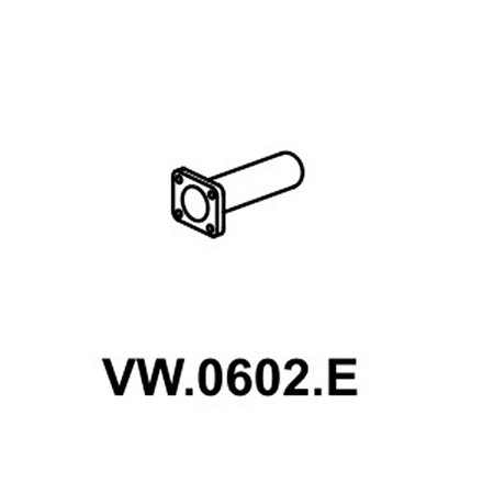 Tubo Intermediário com Freio Motor Mastra VW0602E