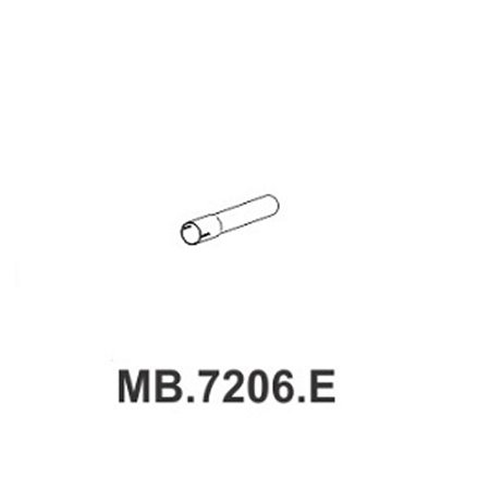 Tubo Intermediário Curto Mastra MB7206E