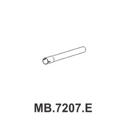 Tubo Intermediário Médio Mastra MB7207E